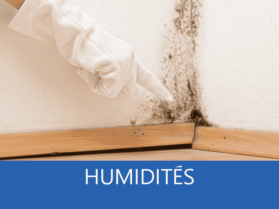 Humidité, problème d'humidité, appartision de taches d'humidités,